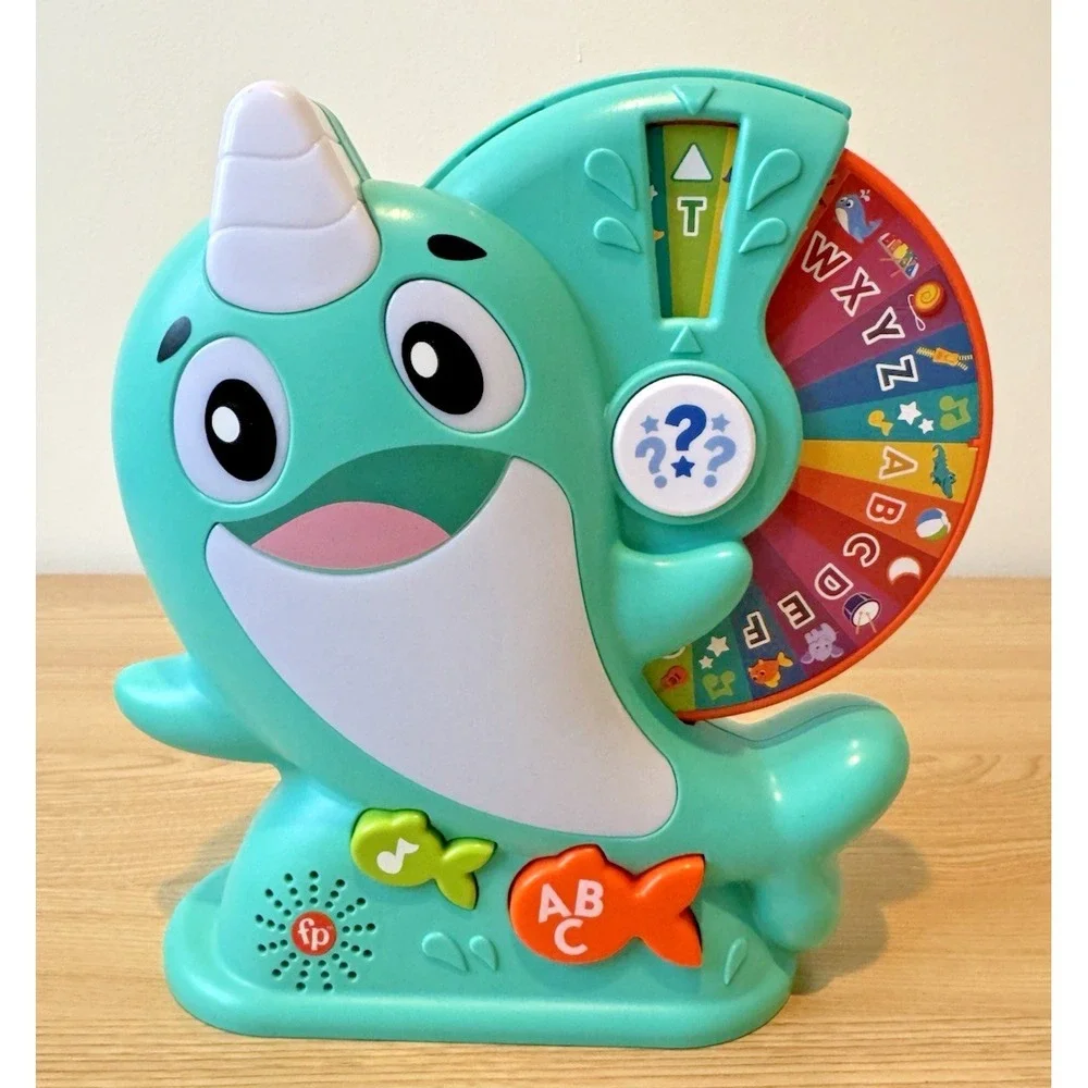 Fisher Price Linkimals Learning Narwhal HLM49 Interactive Toy Tested Works